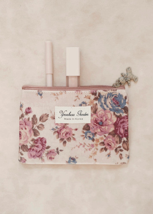 Floral print waterproof purse