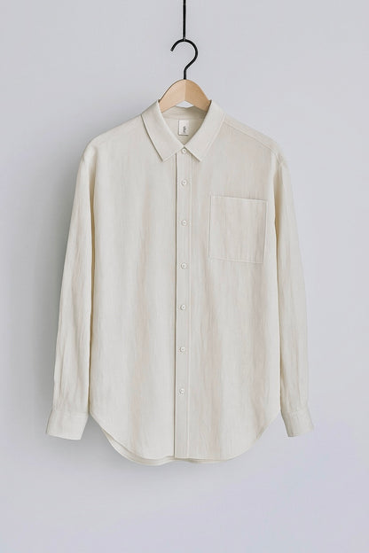 Chemise oversize à fines rayures