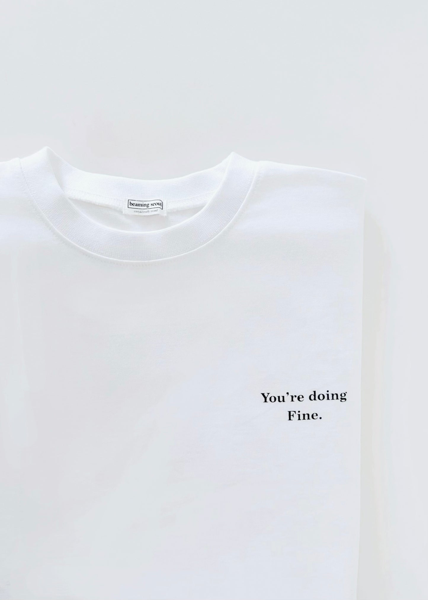T-shirt longue en coton épais